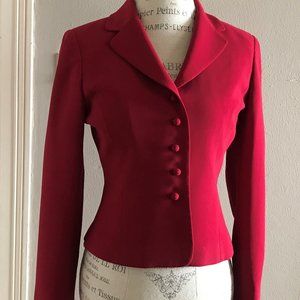 Red Velveteen Jacket- Size 2